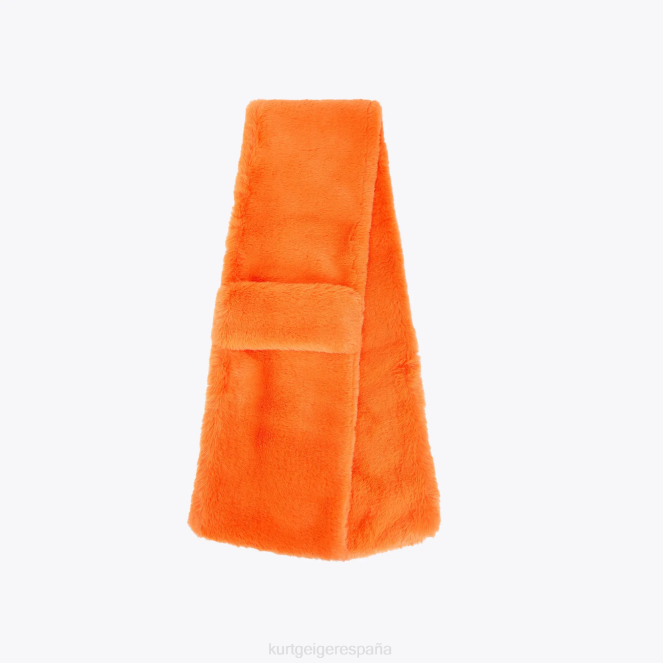 Kurt Geiger mujer bufanda de amapola de Londres 2LPR513 | accesorios naranja